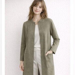 H&M Veste légère suède vert kaki sizeXS